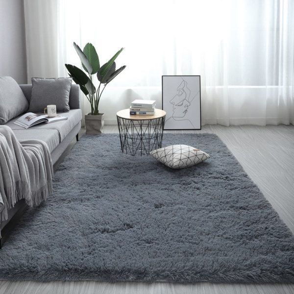 Tapis de chambre gris intemporel