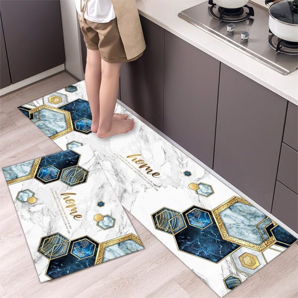 création apaisante de tapis pour cuisine moderne