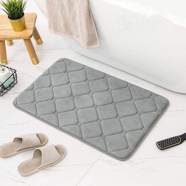 tapis salle de bain galet