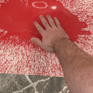tapis ensanglanté réaliste