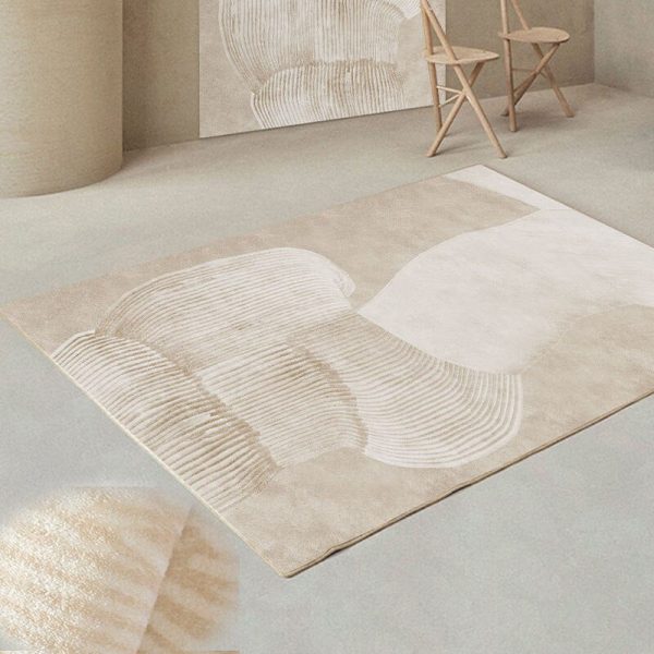 tapis doux beige