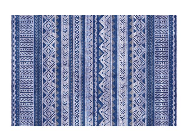 tapis berbere bleu traditionnel