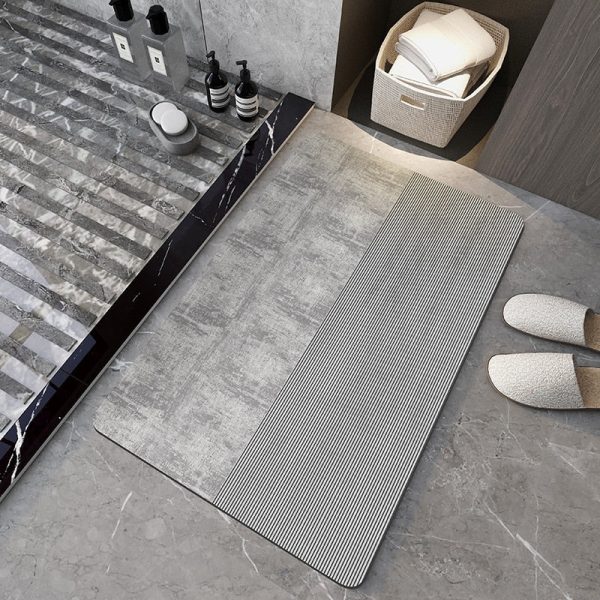 Tapis de bain gris anthracite