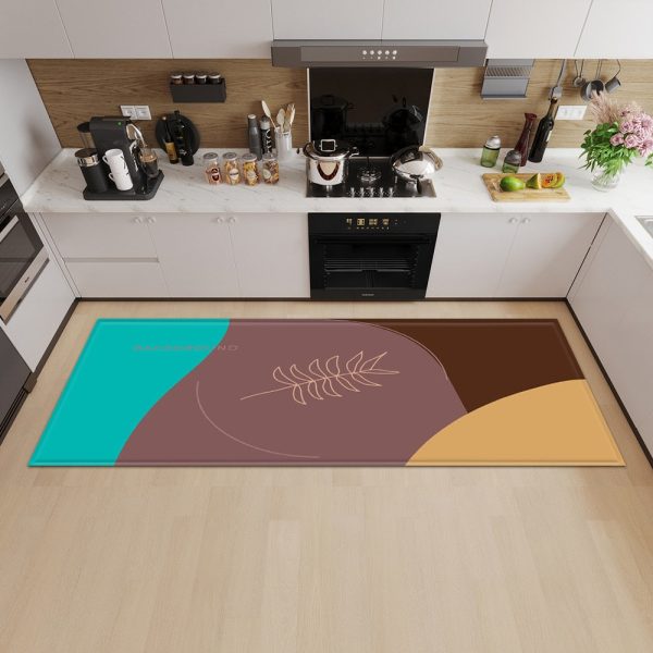 tapis de cuisine lavable MARRON