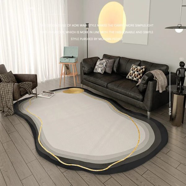 tapis moderne design noir