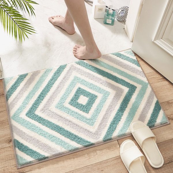 tapis de bain turquoise