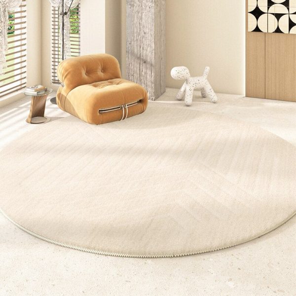 tapis rond salon scandinave