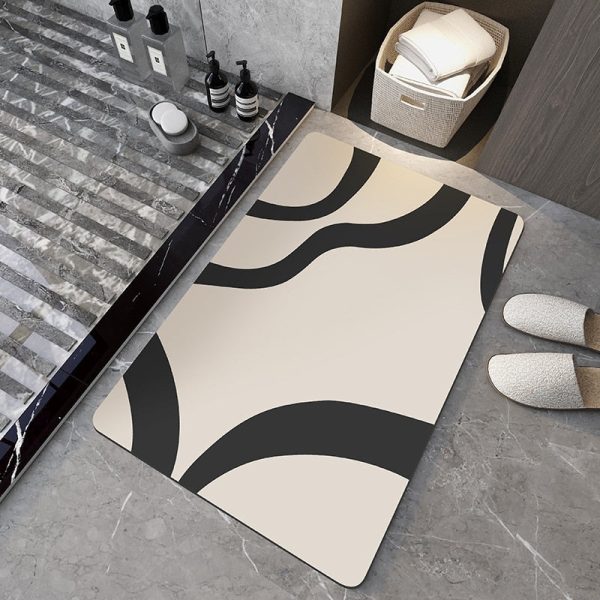tapis salle de bain design élégant