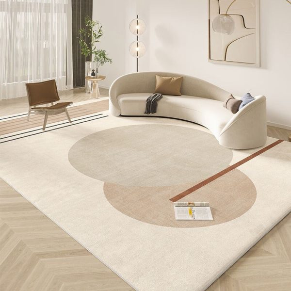 Tapis salon terracotta chaleureux