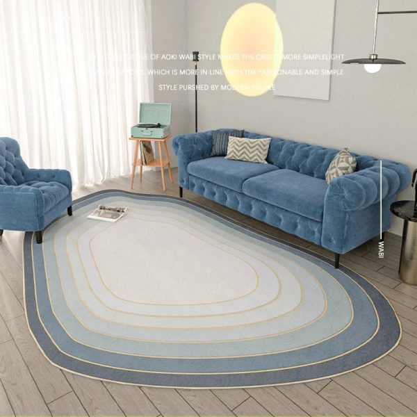 tapis design bleu