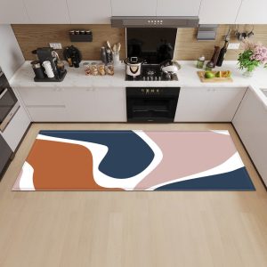 tapis vinyle cuisine rose
