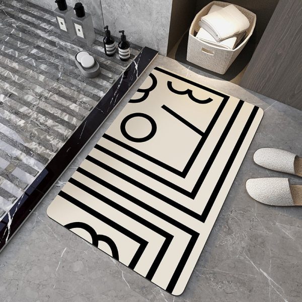 tapis de bain design élégant