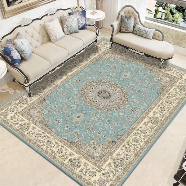 tapis persan bleu