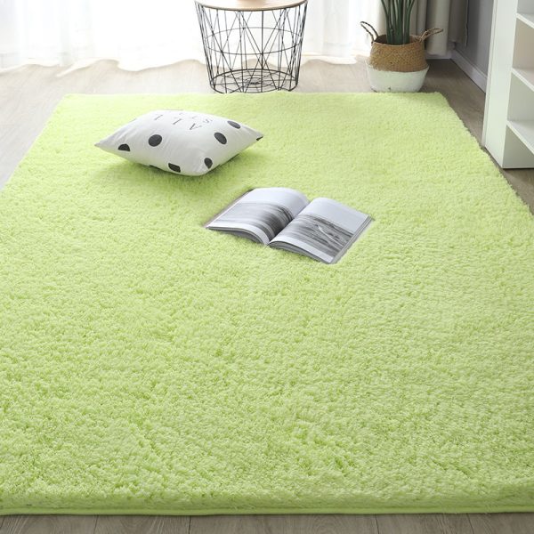 Tapis shaggy vert clair
