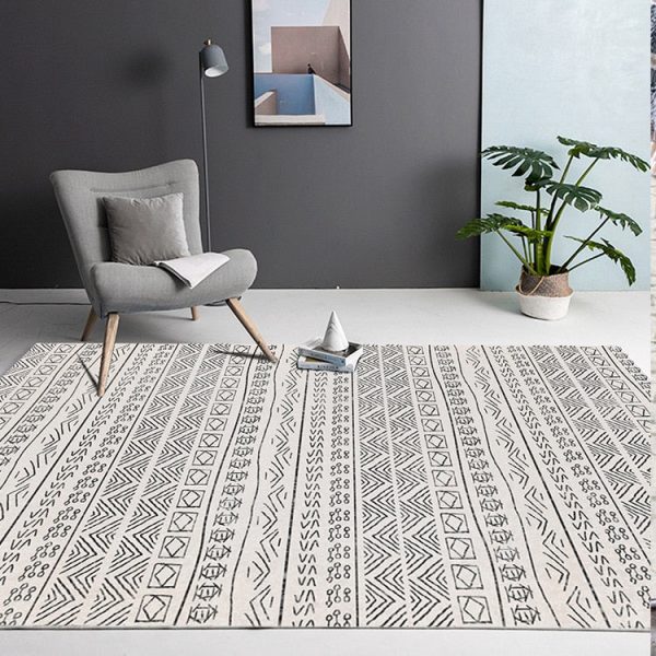 tapis berbère avec motifs