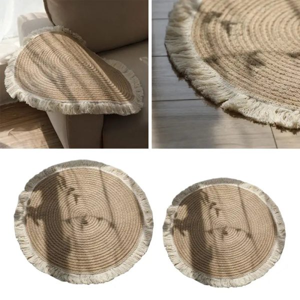 Tapis rond jute intérieur