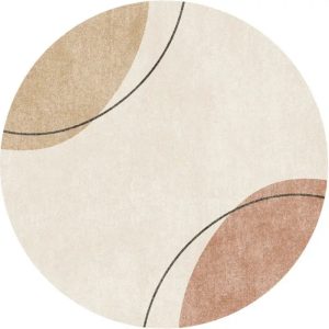 tapis rond à motifs élégants