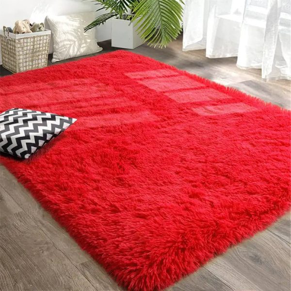 tapis salon rouge