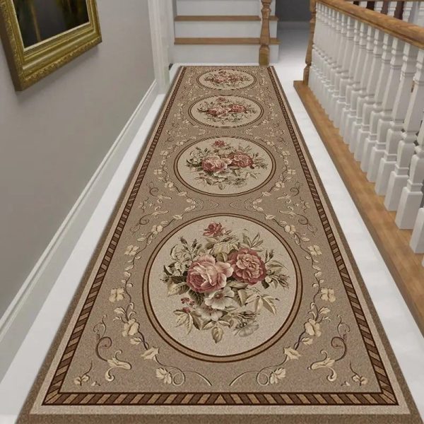 tapis de couloir marron