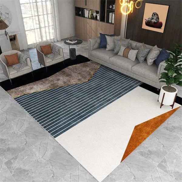 tapis modernes aux couleurs distinctes