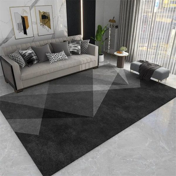 tapis sobre moderne et noir