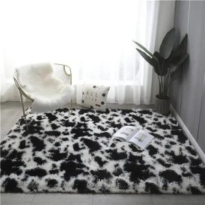 tapis de salon bicolore