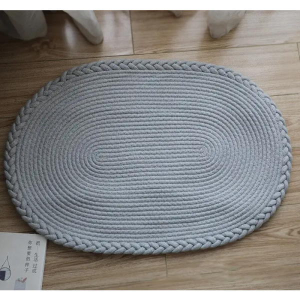 tapis maison jute gris