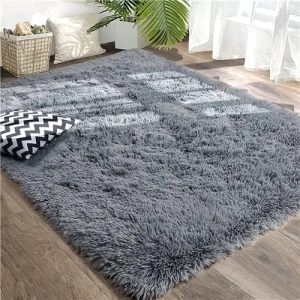 tapis de salon gris élégant