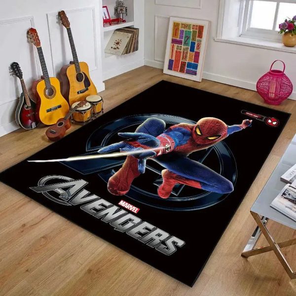 tapis avengers spiderman marquant