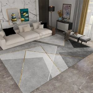 tapis moderne gris élégant