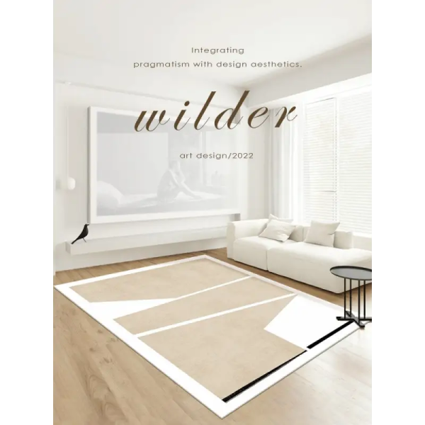 Tapis moderne Nordique en situation