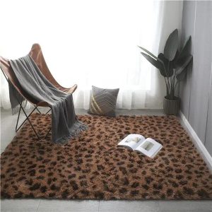 tapis de salon léopard