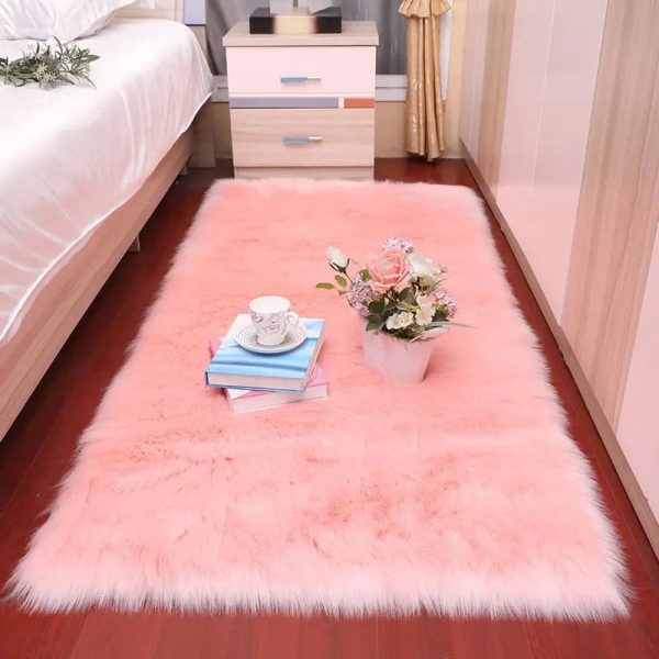 tapis de chambre rose élégant