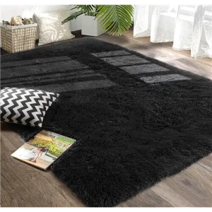 tapis de salon noir