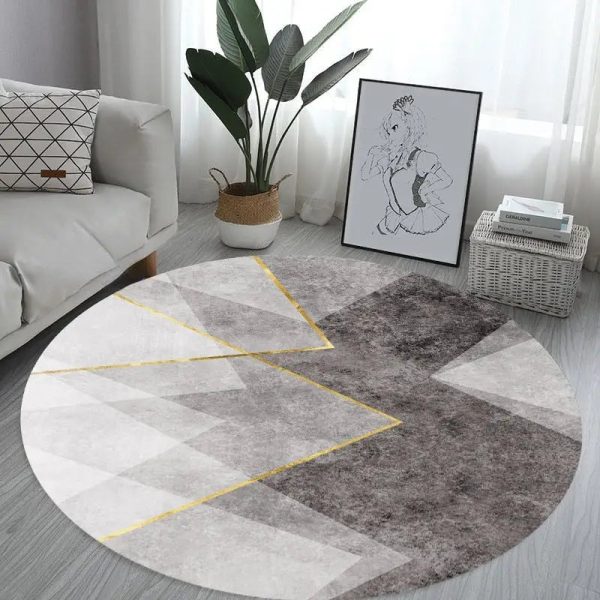 Tapis sobre de salon gris