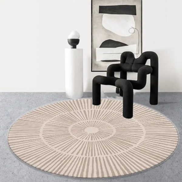 Tapis rond NORDIQUE marron