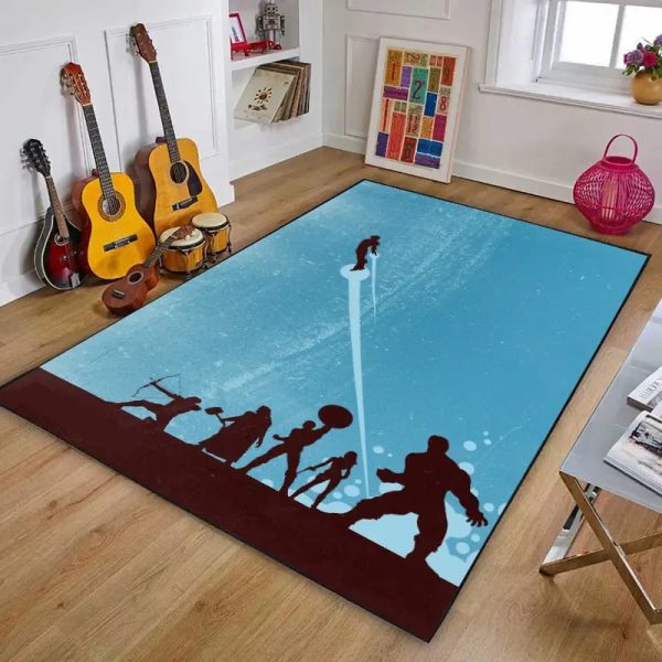 tapis bleu Avengers