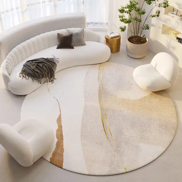 tapis de sol rond élégant