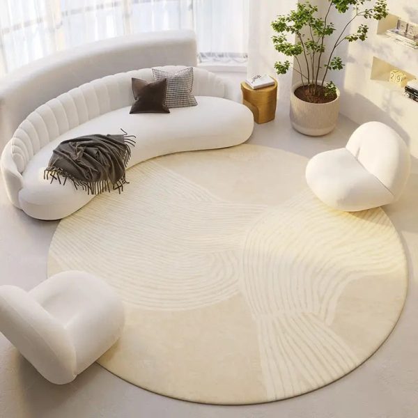 tapis rond art deco