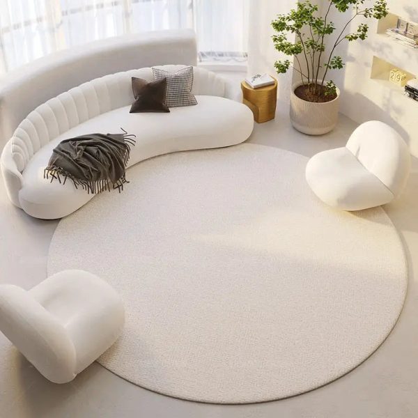 tapis rond doux