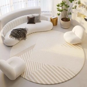 tapis rond salon design