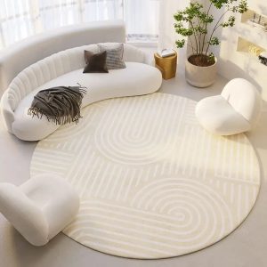 tapis sous table ronde
