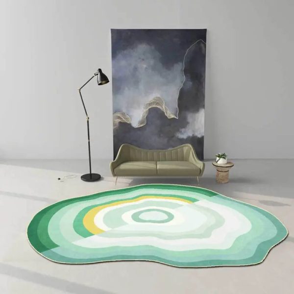 tapis vert émeraude élégant