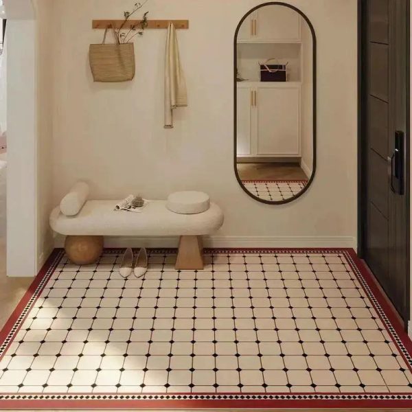 tapis vinyle carreaux chic