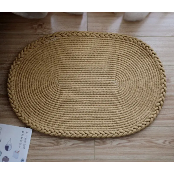 tapis jute ovale beige