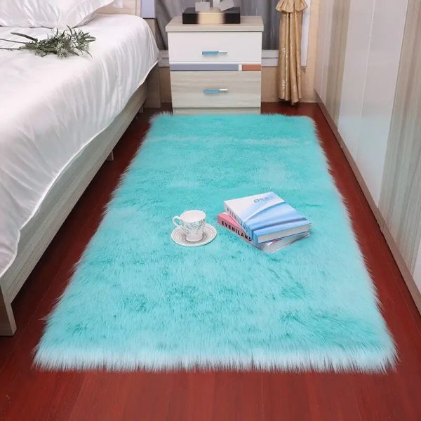 Tapis de chambre bleu élégant