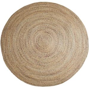 tapis rond jute naturel