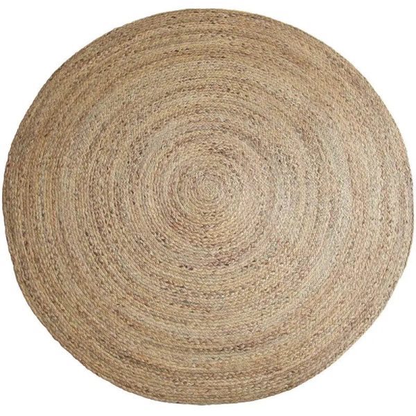 tapis rond jute naturel